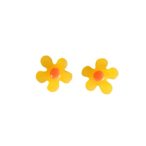 Cute flower acrylic loose beads DIY handmade necklace bracelet earring jewelry making accessories parts