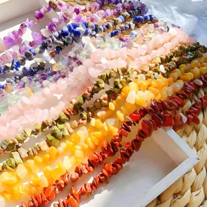 DIY Handmade Jewelry Accessories Colorful Irregular Glass Beads Loose Beads For Earring And Necklace Making Design