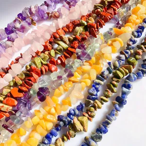 Colorful natural crystal chip beads strands for DIY jewelry making earrings bracelets supplies