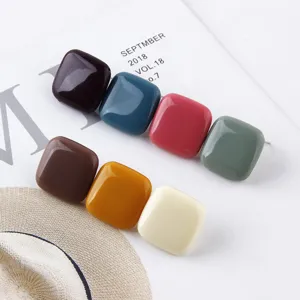 Cabochon in resina quadrati geometrici colorati accessori fai da te per orecchini