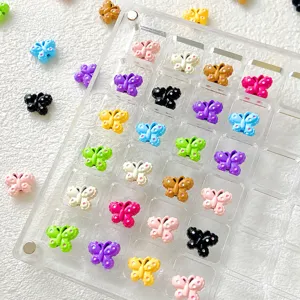 Cute colorful butterfly beads for DIY jewelry making, phone charms and handmade bracelets.