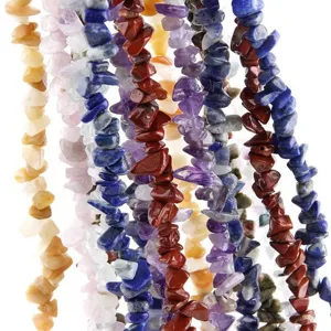 Colorful irregular stone chip beads strands for DIY handmade jewelry earrings making main view