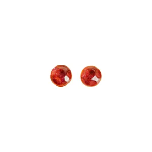 Cabochon in resina glitterata trasparente colorata, accessori fai da te per orecchini.