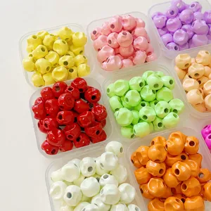 DIY Handmade Fig Shaped Alloy Loose Beads Colorful Charm Pendants For Phone Chain Bracelet Jewelry Making Accessories