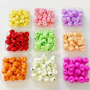 Colorful DIY irregular beads set for handmade jewelry making, cute craft bracelets accessories.