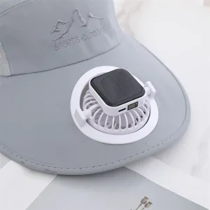 Chapeau de soleil avec ventilateur de refroidissement solaire pour randonnée et pêche