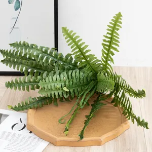 Artificial fern plant green leaves for home decor realistic artificial foliage greenery decor