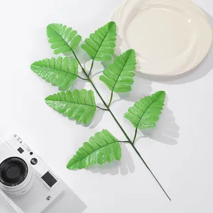Artificial Boston fern leaf green plant branch for home decor, wedding and floral arrangement.
