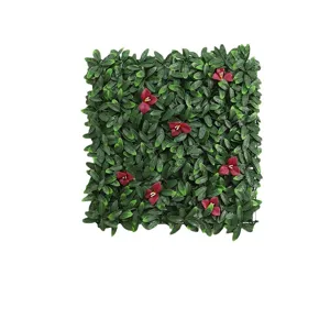 Artificial plant wall green eucalyptus backdrop decoration plastic fake lawn for mall decor