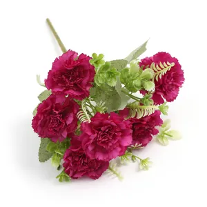 European style artificial 6 heads carnation flower bouquet for home wedding decoration