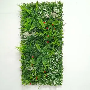 Pannello parete vegetale finta decorazione verde verticale resistente ai raggi UV