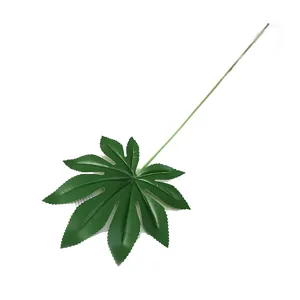 Finta foglia di Monstera ramo pianta verde parete decorazione nordica estetica stelo floreale