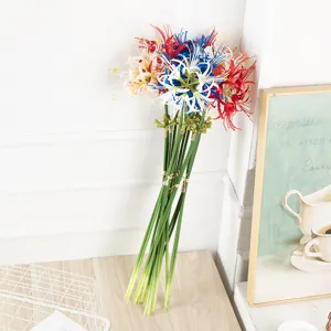 Artificial rain lily flowers bouquet silk floral arrangement for living room home decor