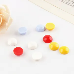 Colorful acrylic dome cabochons DIY jewelry accessories for cute handmade earrings and studs.