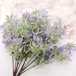 Kunstpflanzen Blätter Bund für Blumenarrangement Hintergrund Wand Hochzeitsdeko Detailansicht.