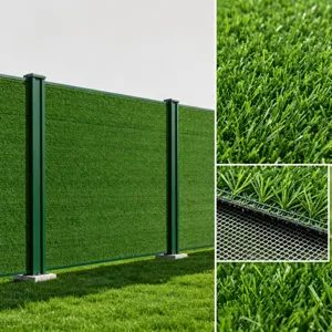 Artificial turf fence wall greening outdoor simulation plant anti-aging grass mat