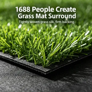 Artificial turf grass mat green wall background fake plant turf heavy duty backing