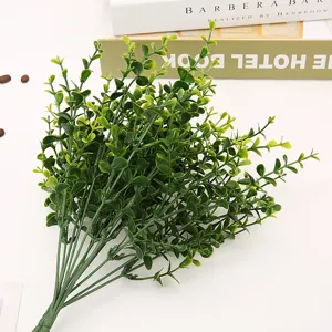 Artificial eucalyptus plant bouquet fake greenery branches for home decor floral arrangement.