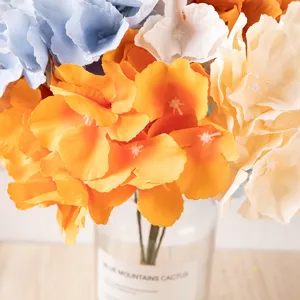 Artificial silk hydrangea flower bouquet for wedding home party decoration photography props.