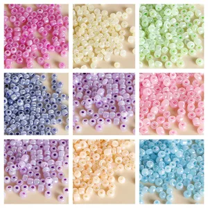 3mm colorful jelly seed beads for DIY handmade bracelets necklaces jewelry making accessories