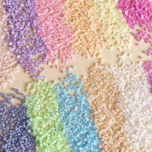 Magic Color Jelly Glass Seed Beads Colorful Loose Beads For DIY Handmade Bracelets Necklaces Jewelry Making Accessories