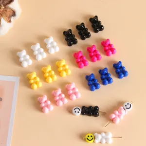 Perle Sfuse Orso Acrilico Carine Accessori per Creazione di Gioielli Fatti a Mano DIY per Collana Bracciale