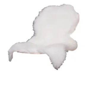 White faux fur rug soft fluffy shaggy carpet for living room bedroom home decor indoor use