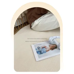 Modern luxury irregular cloud bedside rug minimalist bedroom fluffy floor mat soft carpet