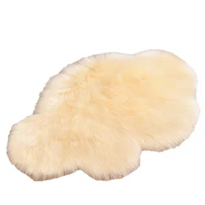 Fluffy faux fur cloud rug soft plush carpet for living room bedroom home decor cozy area rug