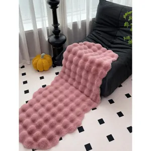 Light Luxury Plush Bubble Fleece Sofa Cushion Cover And Chair Pad Thickened Warm Bay Window Blanket