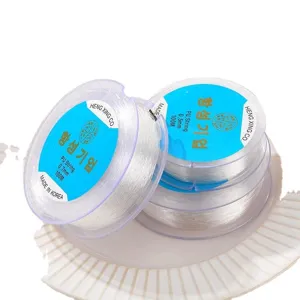 Transparent crystal elastic string for DIY handmade bracelets, 0.5mm and 0.7mm beads cord 100m