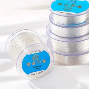 Transparent elastic crystal string for DIY bracelet jewelry making, durable stretch cord 1.0mm