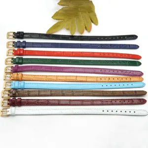 Nieuw Chinese Stijl Leren Horlogeband Bamboepatroon DIY Armband Horlogeband Vrouwen Sieraden Accessoires
