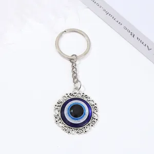 Portachiavi metallo malocchio blu amuleto portafortuna borsa auto decorazione accessorio