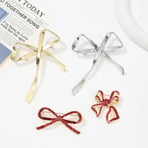 Elegante Spilla a Fiocco in Lega per Donna Moda Smalto Spilla a Fiocco Retro Accessori per Abbigliamento Gioielli Regalo