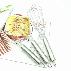 Edelstahl manueller Schneebesen Handmixer zum Backen Küchenhelfer Ei schlagen Draht
