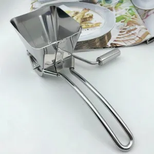 Stainless steel manual herb chopper kitchen seasoning mincer food cutter tool detail view