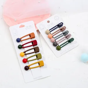 Set di Fermagli per Capelli in Smalto Colore Caramella per Donne e Ragazze Simpatici Fermagli a Pressione Ovali a Onde Forcine in Metallo Minimaliste Accessori per Capelli