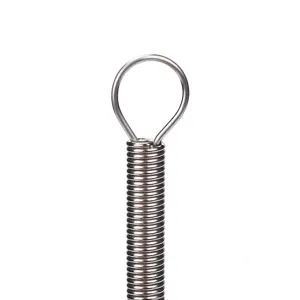 Stainless steel mini spring wire whisk kitchen tool close up view for eggs mixing cooking baking
