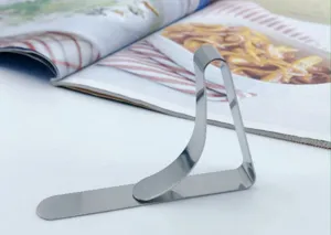 Stainless steel tablecloth clip adjustable table cloth holder kitchen dining gadget tool