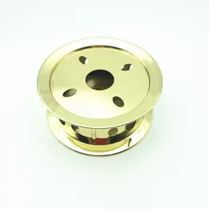 Gold stainless steel tea warmer hollow candle heating tea stove for cozy daily home use