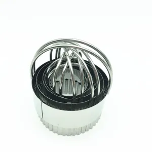 Ensemble de 5 emporte-pieces ronds en acier inoxydable moules a patisserie