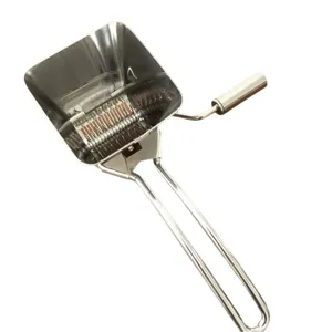 Stainless steel manual herb chopper kitchen garlic mincer vegetable cutter handy kitchen tool