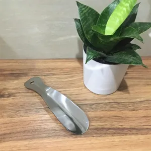 Stainless Steel Shoe Horn Portable Metal Shoe Lifter Daily Home Travel Shoe Helper Long Lasting Durable Shoe Spoon Tool