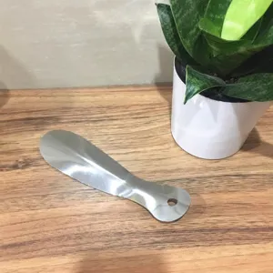 Stainless steel shoe horn 18cm metal shoe helper convenient household tool practical