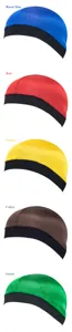 Bonnet en soie respirant wave cap homme avec bande élastique large multicolore détail
