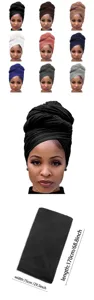 Stretch solid color headwrap turban for women, breathable daily wear and warm scarf choice.