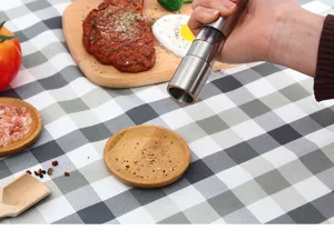 Stainless steel manual pepper grinder kitchen seasoning mill for fresh ground spices cooking tool