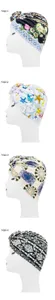 Ethnic Indian style turban hat donut headwrap for women, fashion printed head cover cap.