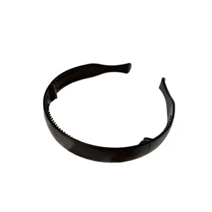 Black foldable hair headband for women, portable teeth hair hoop daily hair accessories.